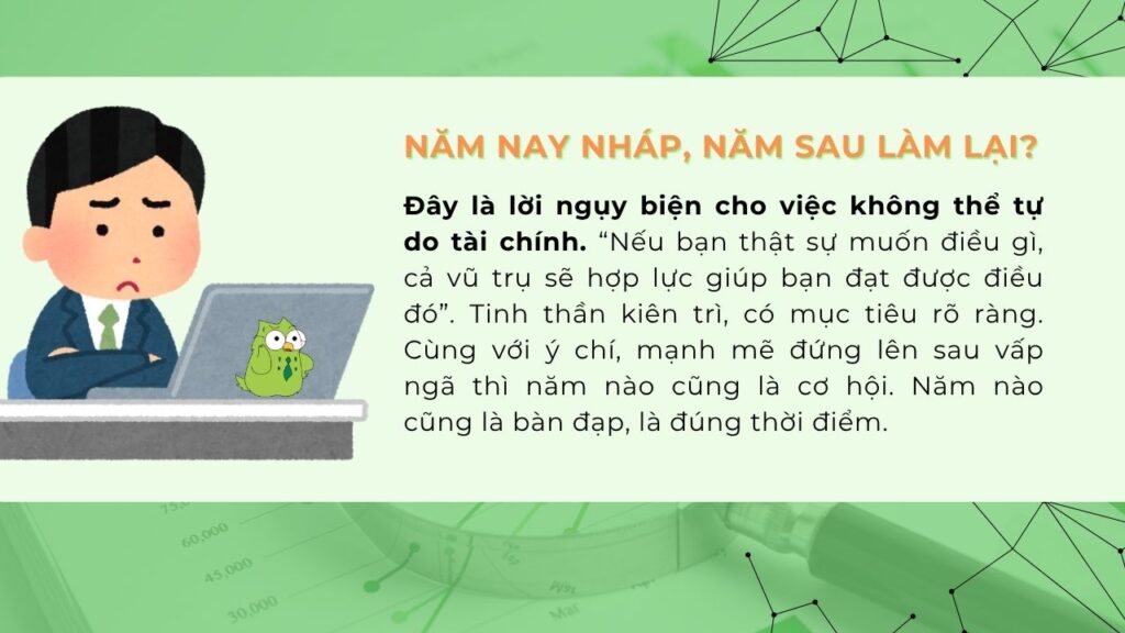 Năm nay nháp, năm sau làm lại