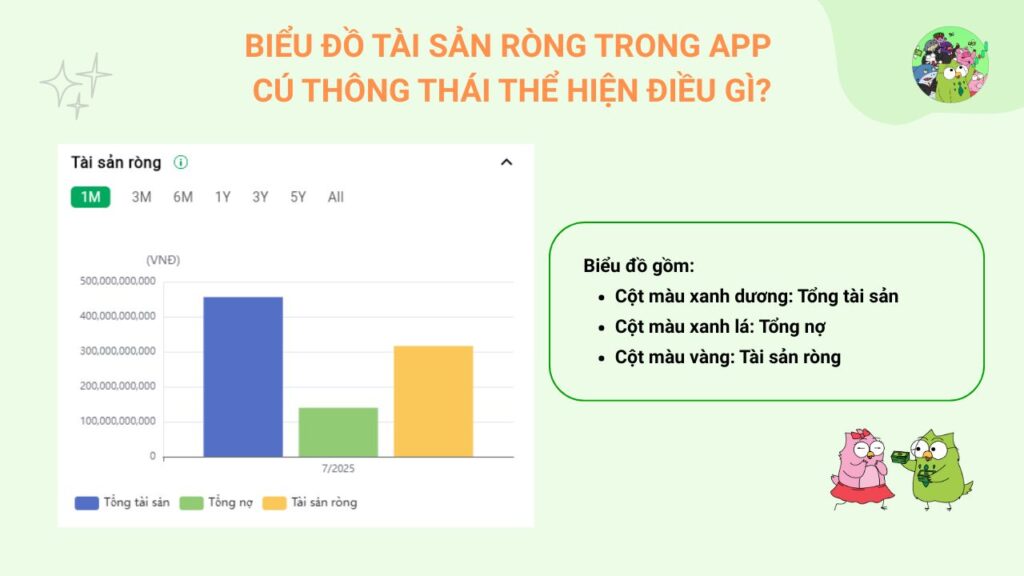 Biểu đồ Tài sản ròng thể hiện điều gì