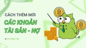 Cách thêm mới Tài sản và Nợ trên app Cú Thông Thái