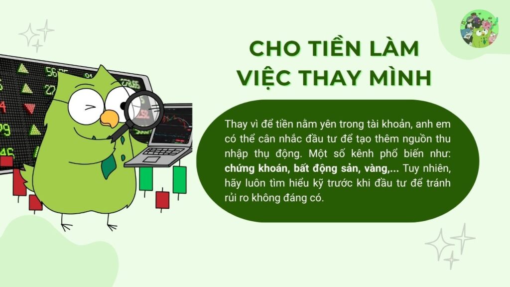 Cho tiền làm việc thay mình