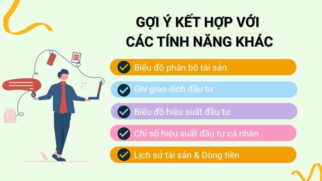 Gợi ý kết hợp với các tính năng khác 