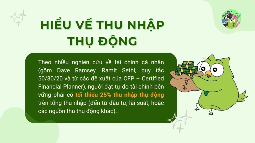 Hiểu về thu nhập thụ động