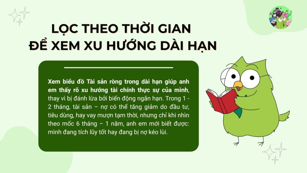 Lọc theo thời gian để xem xu hướng dài hạn