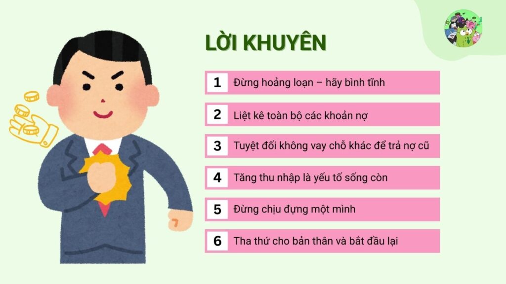 Lời khuyên hữu ích cho ai đang vỡ nợ 