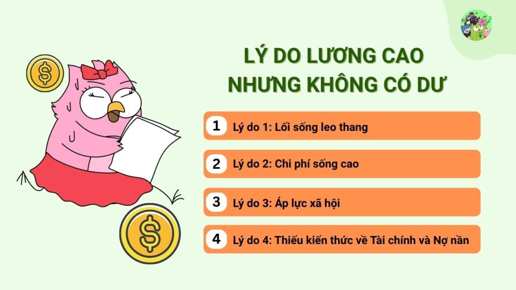 Tại sao lương cao nhưng vẫn nợ nần