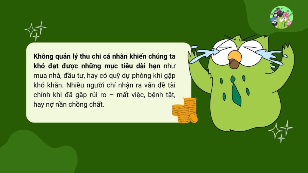Tại sao cần quản lý thu chi cá nhân