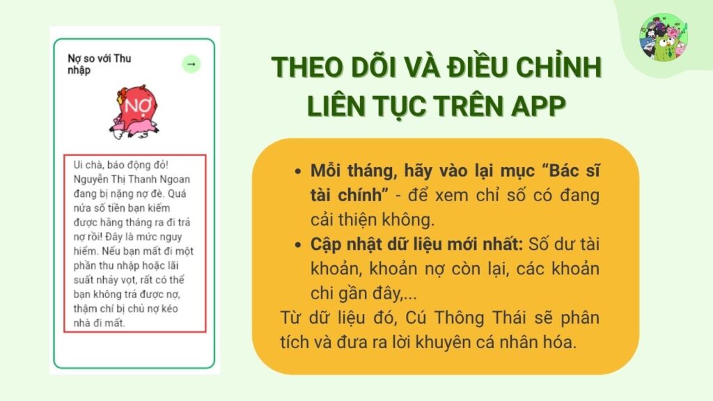 Theo dõi và điều chỉnh liên tục