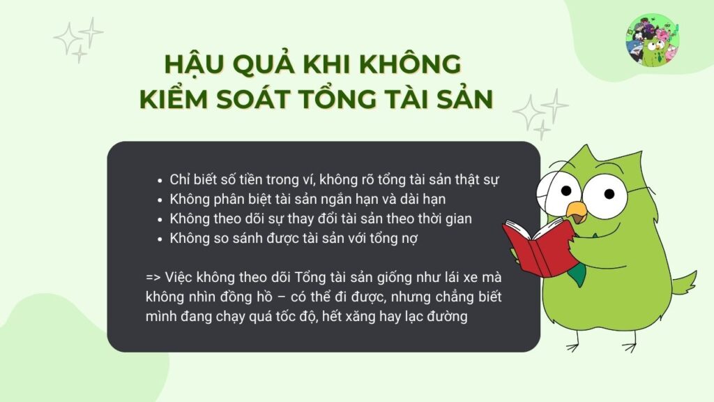 Vì sao cần kiểm soát Tổng tài sản