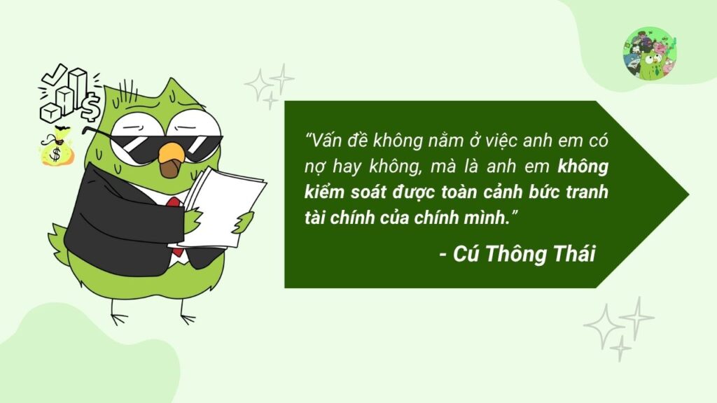 Phải kiểm soát bức tranh tài chính của bản thân