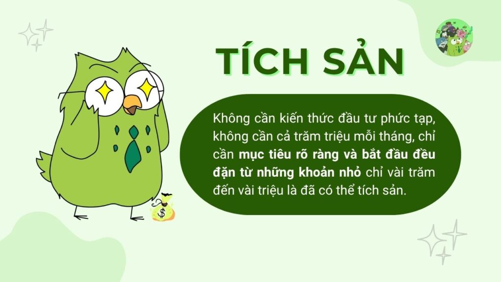 Bắt đầu tích sản từ những khoản nhỏ