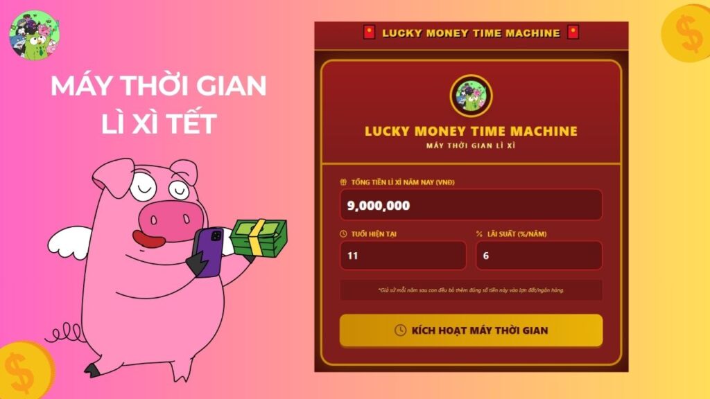 Máy Thời Gian Lì Xì Tết