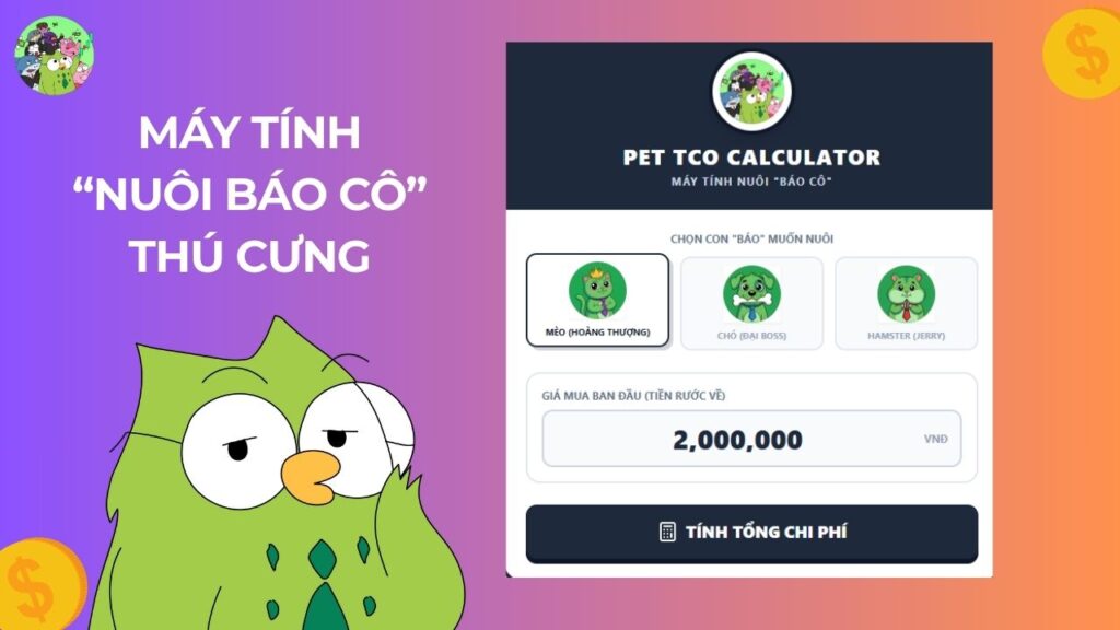 Máy Tính Nuôi Báo Cô Thú Cưng