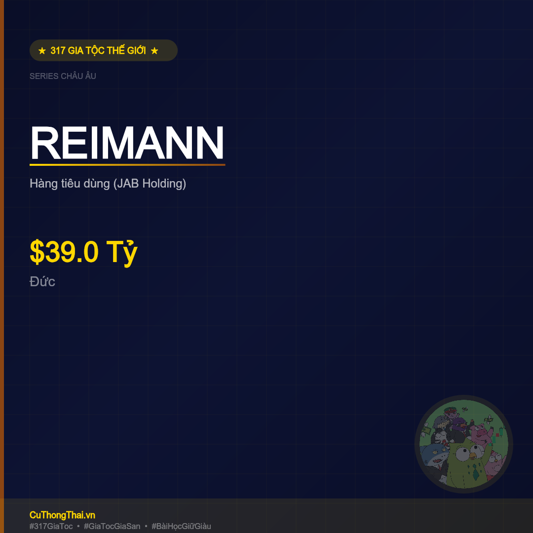 Gia Tộc Reimann – $39.0 Tỷ