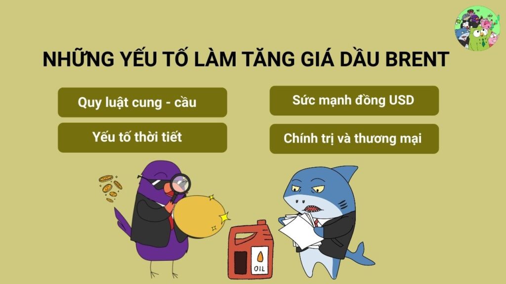 Những yếu tố làm tăng giá dầu Brent?