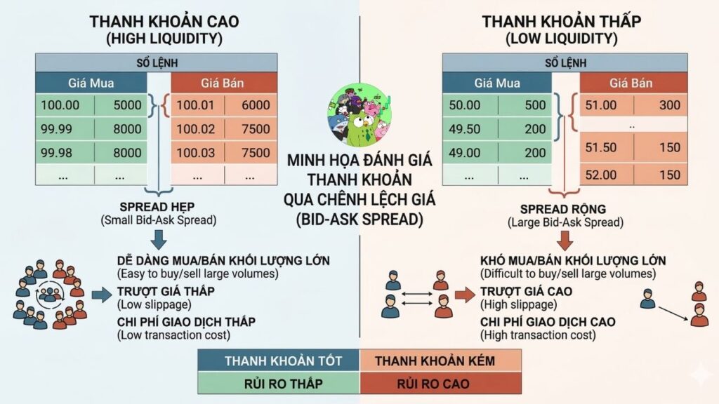 Tiêu chí 2: Chênh lệch giá mua và giá bán