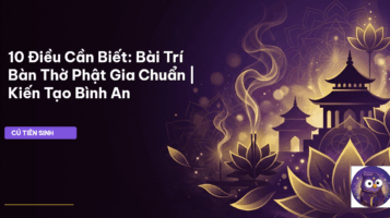 bài trí bàn thờ phật