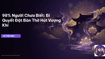 đặt bàn thờ phong thủy