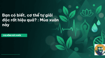 giải độc cơ thể mùa xuân