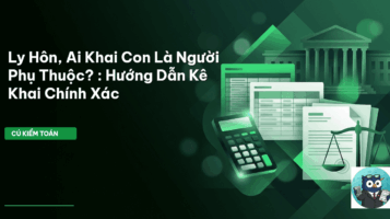 khai người phụ thuộc ly hôn
