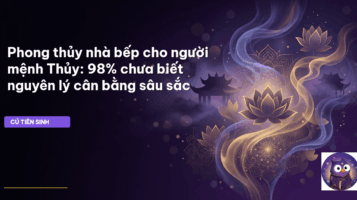 phong thủy nhà bếp mệnh Thủy