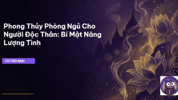phong thủy phòng ngủ người độc thân