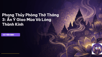 phong thủy phòng thờ tháng 3