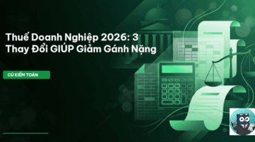 Thuế Doanh Nghiệp 2026: 3 Thay Đổi GIÚP Giảm Gánh Nặng