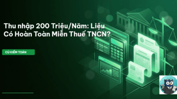 thuế tncn dưới 200 triệu