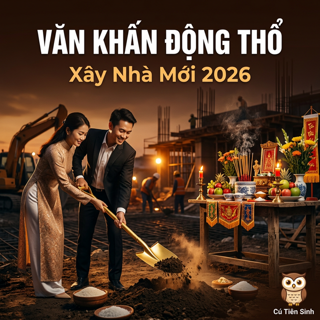 Văn Khấn Động Thổ – Xây Nhà Mới 2026