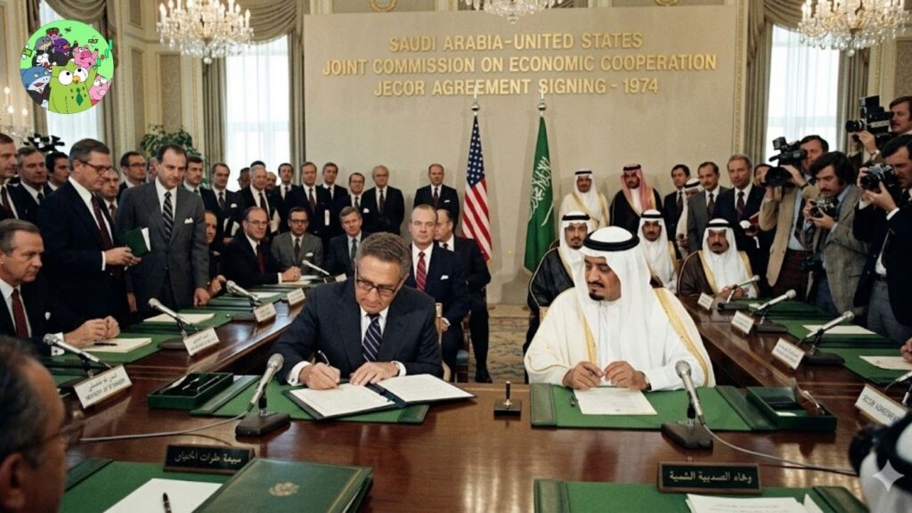 Ký kết JECOR và sự ra đời của Petrodollar (Đô-la dầu mỏ)