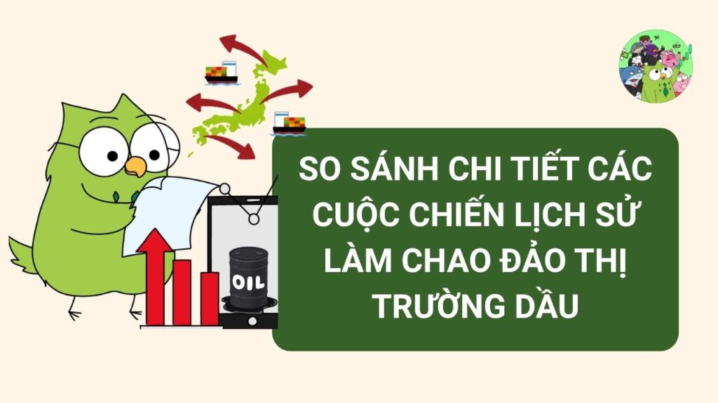 So sánh chi tiết Các cuộc chiến lịch sử làm chao đảo thị trường dầu