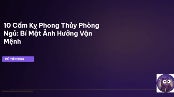 phong thủy phòng ngủ