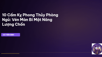 phong thủy phòng ngủ