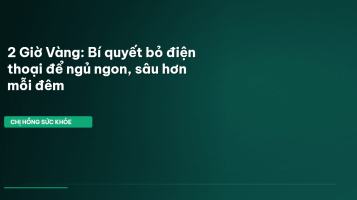 bỏ điện thoại trước khi ngủ