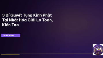 tụng kinh Phật tại nhà