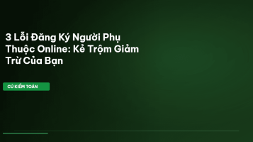 đăng ký người phụ thuộc TNCN online