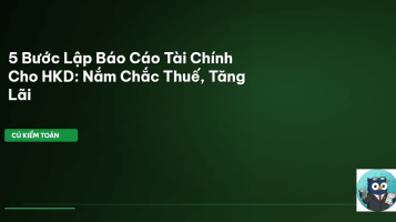 báo cáo tài chính hộ kinh doanh