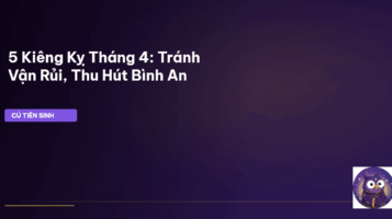 kiêng kỵ tháng 4