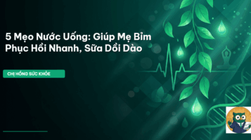 mẹo nước uống cho mẹ bỉm