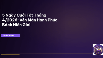 ngày cưới tốt tháng 4 2026