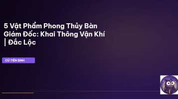 phong thủy bàn giám đốc
