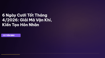 ngày cưới tốt tháng 4/2026