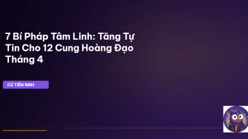 tăng tự tin cung hoàng đạo