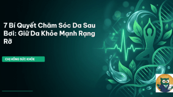 chăm sóc da sau bơi