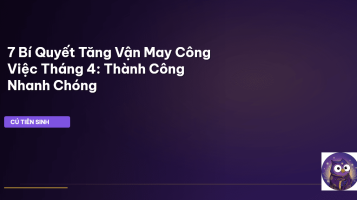 tăng vận may công việc tháng 4