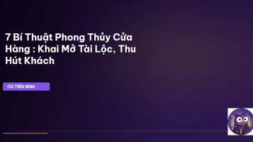 phong thủy cửa hàng kinh doanh
