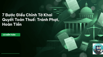 điều chỉnh tờ khai quyết toán thuế