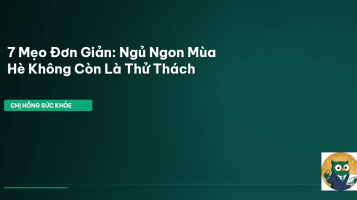 ngủ ngon mùa hè