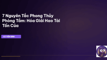 phong thủy phòng tắm