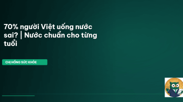 uống nước đúng cách